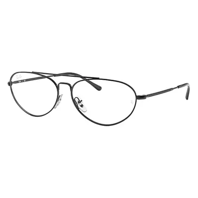 Ray-Ban Eyeglasses Unisex Rb6454 Optics - Shiny Black Frame Clear Lenses 58-14