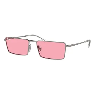 Ray-Ban Sunglasses Unisex Emy Bio-based - Gunmetal Frame Pink Lenses 56-17