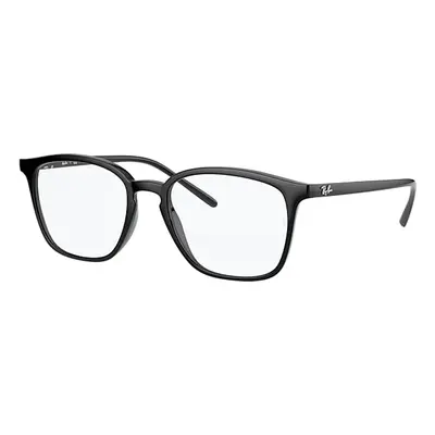 Ray-Ban Eyeglasses Unisex Rb7185 - Black Frame Clear Lenses Polarized 52-18