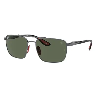 Ray-Ban Sunglasses Man Rb3715m Scuderia Ferrari Collection - Black Frame Green Lenses 58-18