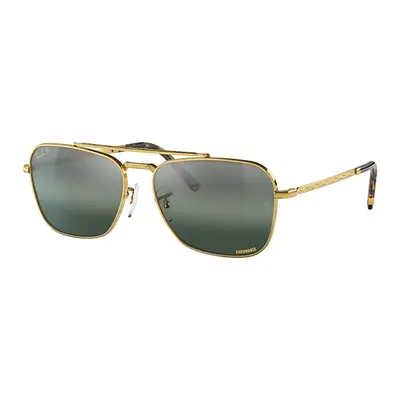 Ray-Ban Sunglasses Unisex New Caravan - Gold Frame Silver Lenses Polarized 58-15