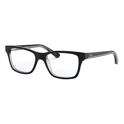 Ray-Ban Eyeglasses Children Rb1536 Optics Kids - Black Frame Clear Lenses Polarized 48-16