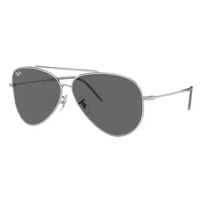 Ray-Ban Sunglasses Unisex Aviator Reverse - Silver Frame Grey Lenses 59-11