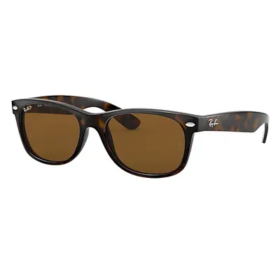 Ray-Ban Sunglasses Unisex New Wayfarer Classic - Tortoise Frame Brown Lenses Polarized 55-18