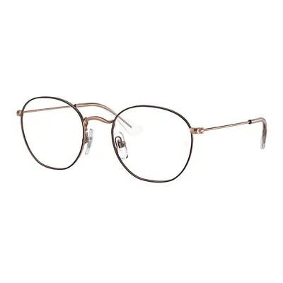 Ray-Ban Eyeglasses Children Rob Optics Kids - Rose Gold Frame Clear Lenses Polarized 48-19