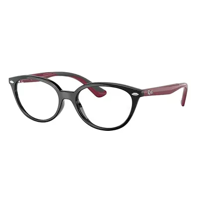 Ray-Ban Eyeglasses Children Rb1612 Optics Kids - Bordeaux On Rubber Grey Frame Clear Lenses Pola