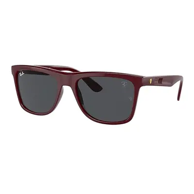 Ray-Ban Sunglasses Unisex Rb4413m Scuderia Ferrari Collection - Dark Red Frame Grey Lenses 57-19