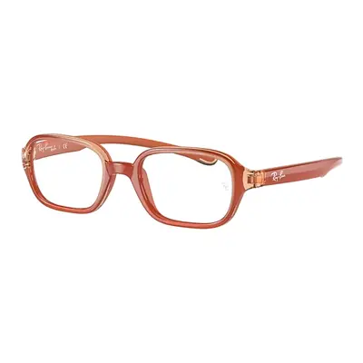 Ray-Ban Eyeglasses Children Rb9074 Optics Kids - Orange Frame Clear Lenses Polarized 37-16