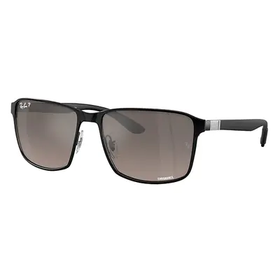 Ray-Ban Sunglasses Unisex Rb3721ch Chromance - Black Frame Grey Lenses Polarized 59-17