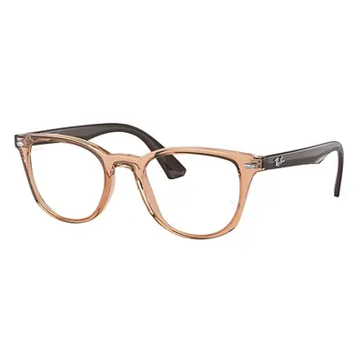 Ray-Ban Eyeglasses Children Rb1601 Optics Kids - Dark Brown Frame Clear Lenses Polarized 46-18