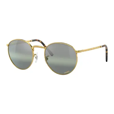 Ray-Ban Sunglasses Unisex New Round - Gold Frame Silver Lenses Polarized 50-21