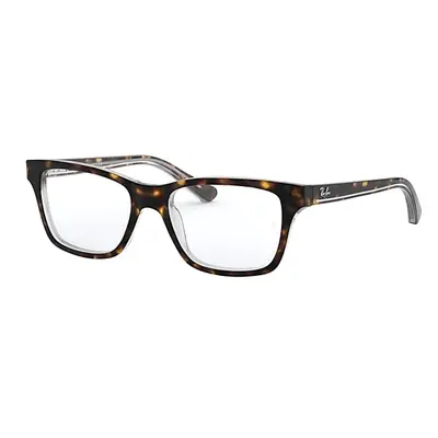 Ray-Ban Eyeglasses Children Rb1536 Optics Kids - Dark Havana Frame Clear Lenses Polarized 48-16