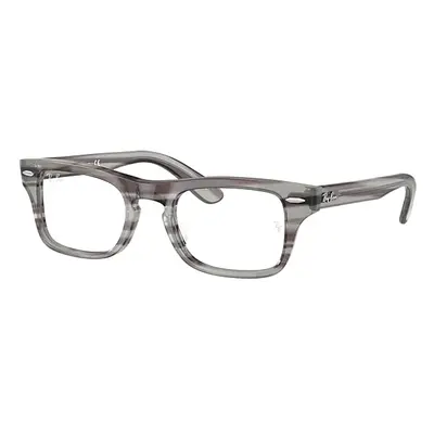 Ray-Ban Eyeglasses Children Burbank Optics Kids - Striped Grey Frame Clear Lenses Polarized 43-1