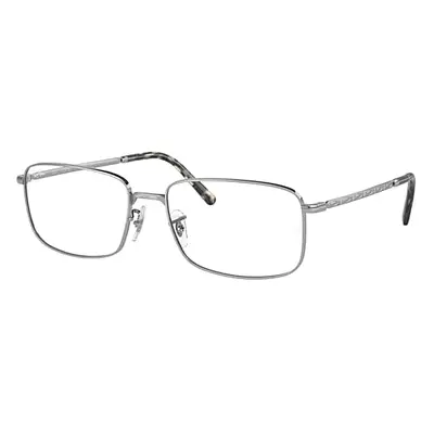 Ray-Ban Eyeglasses Unisex Rb3717 Optics - Silver Frame Clear Lenses Polarized 54-18