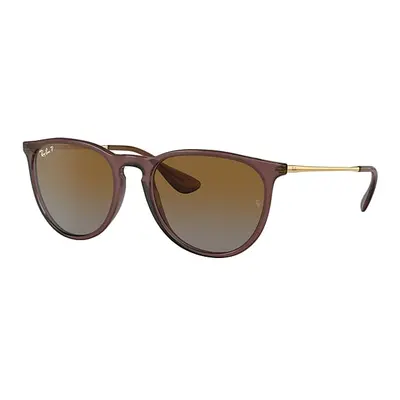 Ray-Ban Sunglasses Woman Erika Classic - Transparent Dark Brown Frame Brown Lenses Polarized 54-