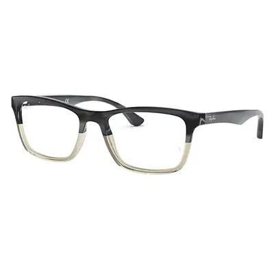 Ray-Ban Eyeglasses Unisex Rb5279 Optics - Grey Horn Frame Clear Lenses Polarized 53-18