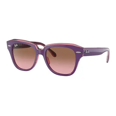 Ray-Ban Sunglasses Children State Street Kids - Violet On Transparent Pink Frame Pink Lenses 43-