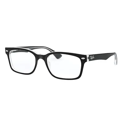 Ray-Ban Eyeglasses Unisex Rb5286 Optics - Black Frame Clear Lenses 51-18