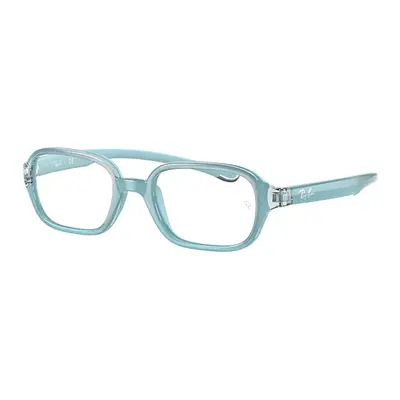 Ray-Ban Eyeglasses Children Rb9074 Optics Kids - Light Blue Frame Clear Lenses Polarized 41-16