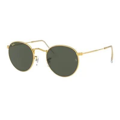 Ray-Ban Sunglasses Man Round Metal Legend Gold - Gold Frame Green Lenses 50-21