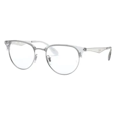 Ray-Ban Eyeglasses Unisex Rb6396 Optics - Silver Frame Clear Lenses Polarized 53-19