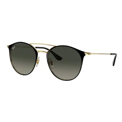 Ray-Ban Sunglasses Unisex Rb3546 - Black On Gold Frame Grey Lenses 52-20