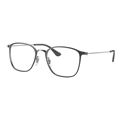 Ray-Ban Eyeglasses Unisex Rb6466 Optics - Gunmetal Frame Clear Lenses 51-19