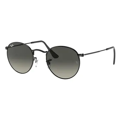 Ray-Ban Sunglasses Man Round Flat Lenses - Black Frame Grey Lenses 50-21