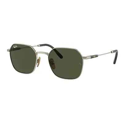 Ray-Ban Sunglasses Unisex Jim Titanium - Arista Gold Frame Green Lenses 53-20