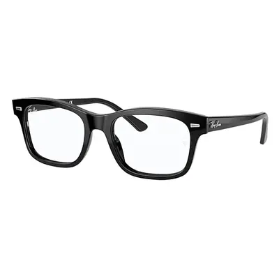 Ray-Ban Eyeglasses Unisex Burbank Optics - Black Frame Clear Lenses 54-19