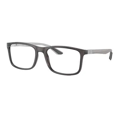 Ray-Ban Eyeglasses Unisex Rb8908 Optics - Grey Frame Clear Lenses Polarized 55-18