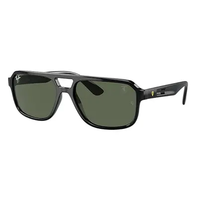 Ray-Ban Sunglasses Unisex Rb4414m Scuderia Ferrari Collection - Black Frame Green Lenses 58-17