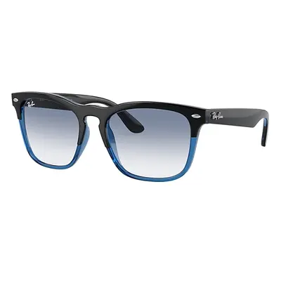 Ray-Ban Sunglasses Unisex Steve - Black On Transparent Blue Frame Blue Lenses 54-18