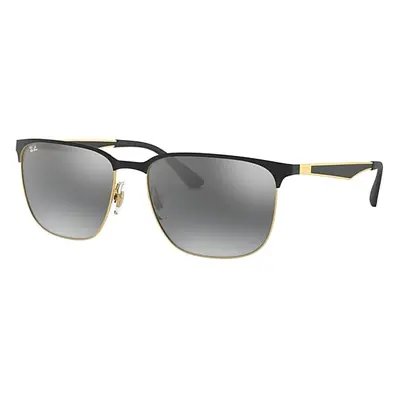 Ray-Ban Sunglasses Unisex Rb3569 - Black On Gold Frame Grey Lenses 59-17