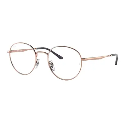 Ray-Ban Eyeglasses Unisex Rb3681 Optics - Gold Frame Clear Lenses 48-20