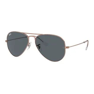 Ray-Ban Sunglasses Unisex Aviator Rose Gold - Rose Gold Frame Blue Lenses 58-14