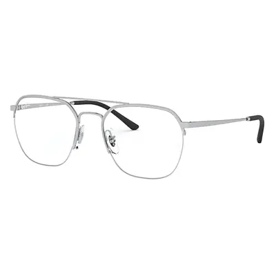 Ray-Ban Eyeglasses Unisex Rb6444 Optics - Silver Frame Clear Lenses Polarized 53-18