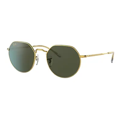 Ray-Ban Sunglasses Unisex Jack - Gold Frame Green Lenses 53-20