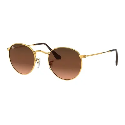 Ray-Ban Sunglasses Unisex Round Metal - Light Bronze Frame Pink Lenses 53-21