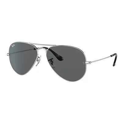 Ray-Ban Sunglasses Unisex Aviator @collection - Silver Frame Grey Lenses 58-14