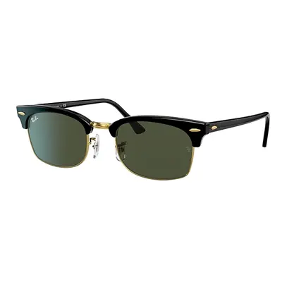 Ray-Ban Sunglasses Unisex Clubmaster Square Legend Gold - Black Frame Green Lenses 52-21