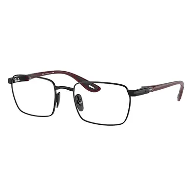 Ray-Ban Eyeglasses Man Rb6507m Optics Scuderia Ferrari Collection - Dark Red Frame Clear Lenses 