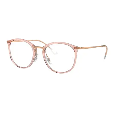 Ray-Ban Eyeglasses Woman Rb7140 Optics - Rose Gold Frame Demo Lens Lenses Polarized 49-20