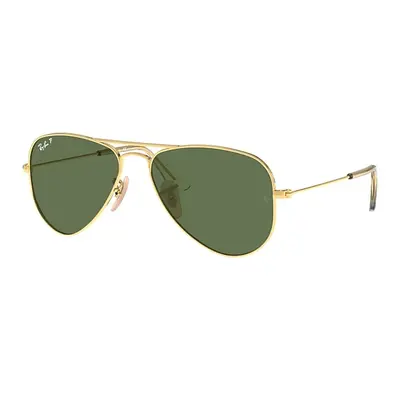 Ray-Ban Sunglasses Children Aviator Kids - Arista Gold Frame Green Lenses Polarized 50-13