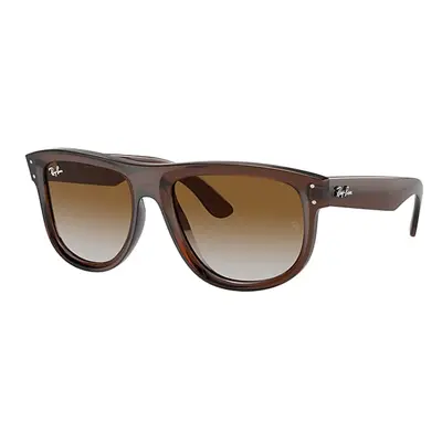 Ray-Ban Sunglasses Unisex Boyfriend Reverse - Transparent Brown Frame Brown Lenses 56-18