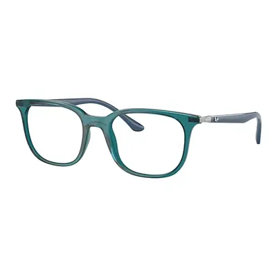 Ray-Ban Eyeglasses Unisex Rb7211 Optics - Blue Frame Clear Lenses Polarized 52-19