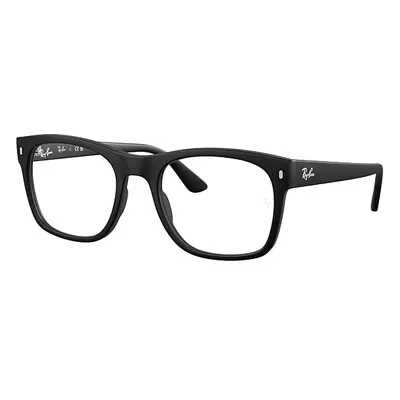 Ray-Ban Eyeglasses Unisex Rb7228 Optics - Black Frame Clear Lenses Polarized 55-21