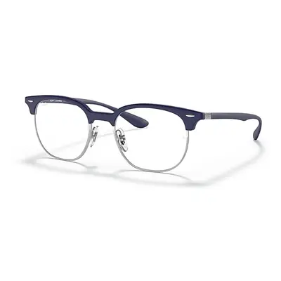 Ray-Ban Eyeglasses Unisex Rb7186 Optics - Blue Frame Clear Lenses 51-19