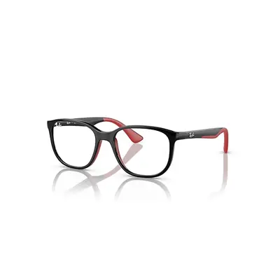 Ray-Ban Eyeglasses Children Rb9078v Optics Kids Bio-based - Black On Red Frame Clear Lenses Pola