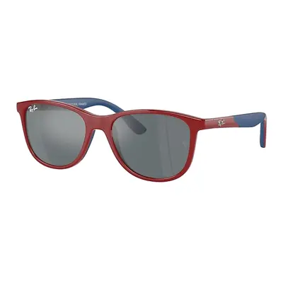 Ray-Ban Sunglasses Children Rb9077s Kids Bio-based - Red On Blue Frame Grey Lenses 49-16